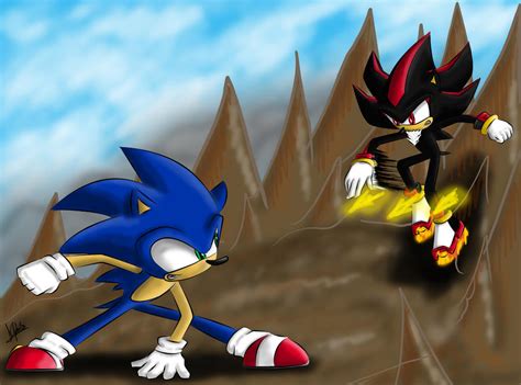 Sonic VS Shadow by SilverDrawing88 on DeviantArt