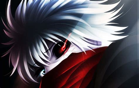 Download Anime Boy With Red Mask Wallpaper | Wallpapers.com