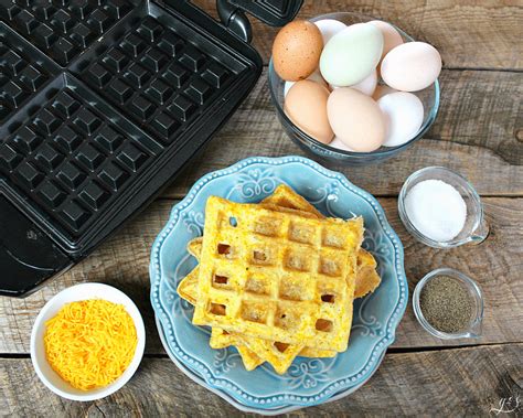 Scrambled Egg Waffles - HappiHomemade