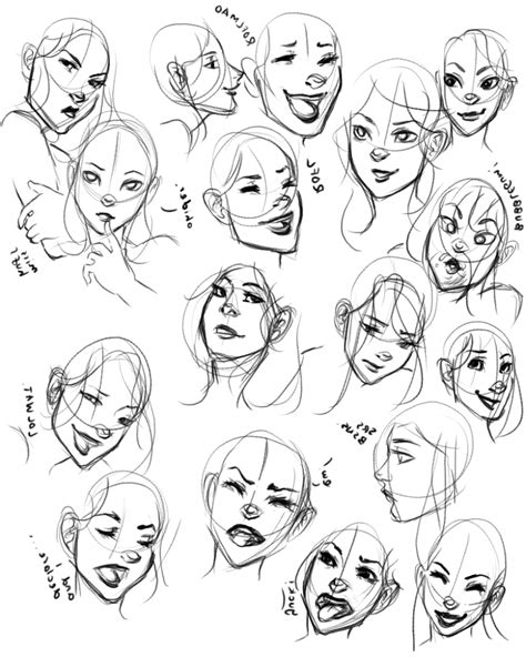 Facial Expressions Chart Drawing at PaintingValley.com | Explore collection of Facial ...