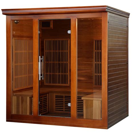 Radiant Sauna 4 to 5-Person Cedar Elite Premium Sauna-BSA1322 - The ...