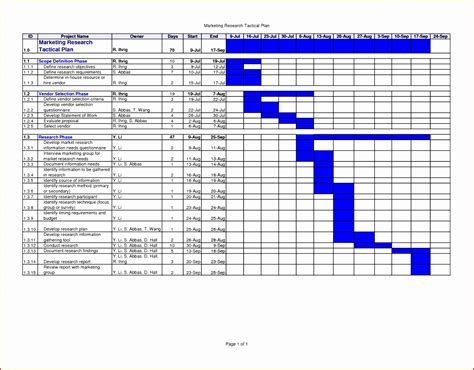 6 Excel Work Plan Template - Excel Templates