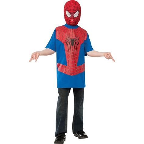 New Official The Amazing Spider-Man 2 Movie Spider-Man T-Shirt Boys' Child Halloween Costume ...