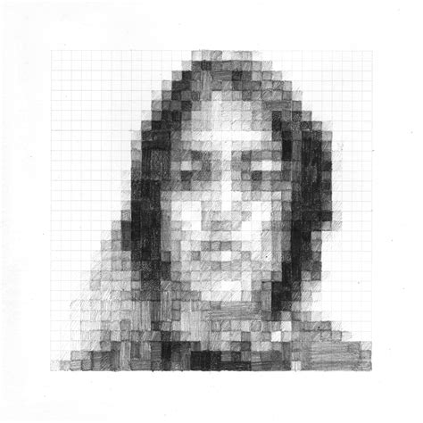 Face grid portrait on Behance