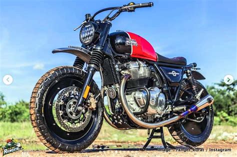 Royal Enfield 650 Interceptor modified as an off-road motorcycle