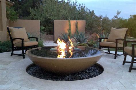 Concrete Bowl Fire Pit | FIREPLACE DESIGN IDEAS