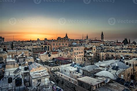 Jerusalem at sunset 4959308 Stock Photo at Vecteezy