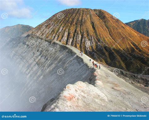 Crater of Mount Bromo stock photo. Image of break, catastrophe - 7966610