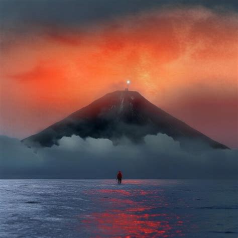 Premium AI Image | sunrise over mt fuji