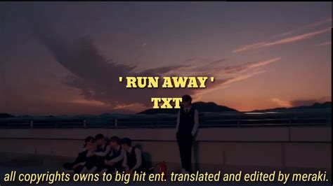 Run Away by TXT; romanian lyrics video - YouTube