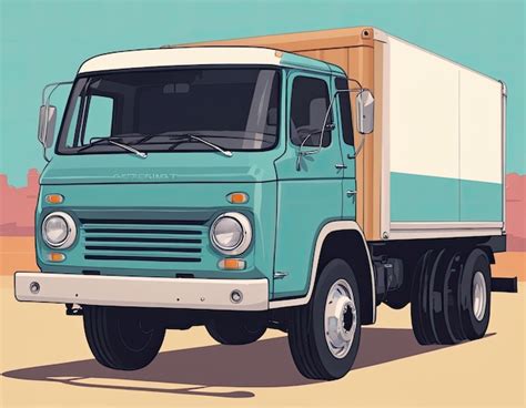 Premium Photo | Truck vector on a neutral background