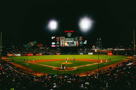 Baseball Field Background At Night