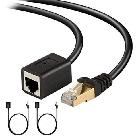 Ethernet Extension Cable, J&D Cat 6 Ethernet Extender Cable Adapter (15 ...