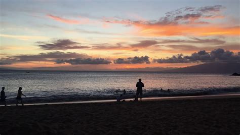 Kaanapali Beach at Sunset, Maui, July 2018 - YouTube