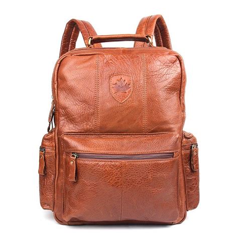 [41% OFF] 2021 Unisex Genuine Leather Laptop Backpack Women School Bags ...