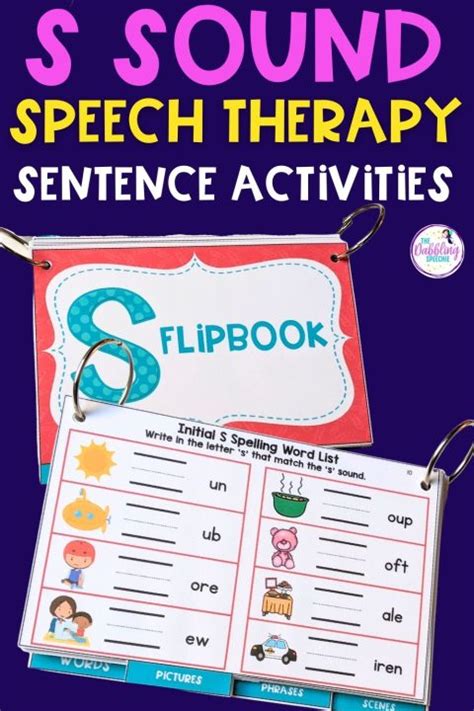 Speech Therapy S Sound Activities and Articulation Games - thedabblingspeechie