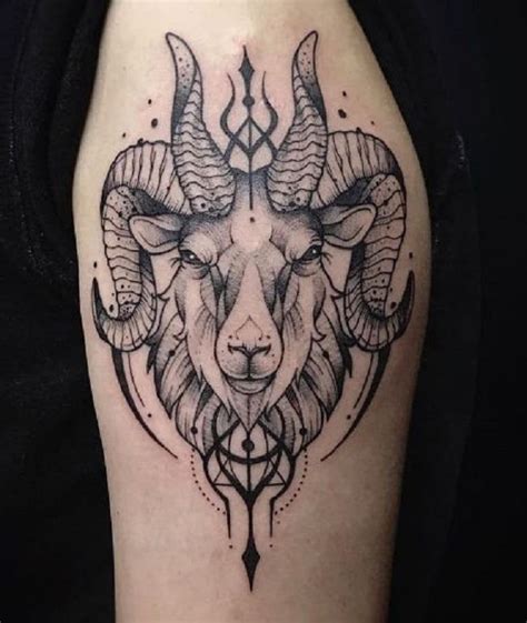 Goat Head Tattoo Meaning Pin On Animal Tattoos