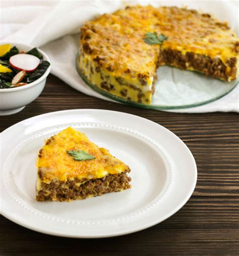 Easy Paleo Hamburger Pie, Crust Free and Low Carb