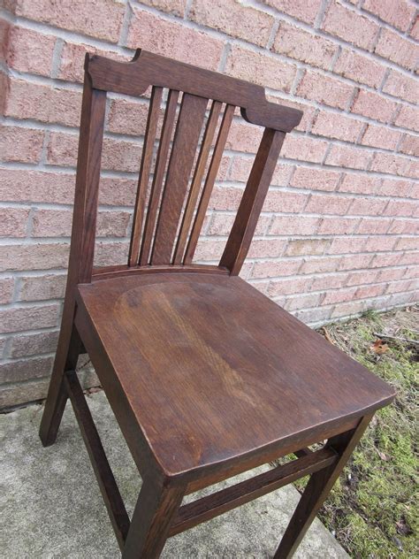 Chair antique hardwood Murphy Chair Co. by OverboardStudio on Etsy