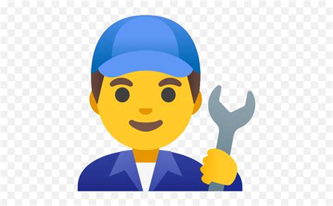 Man Mechanic Emoji - Mechanic Emoji,Christian Emoji - free transparent ...