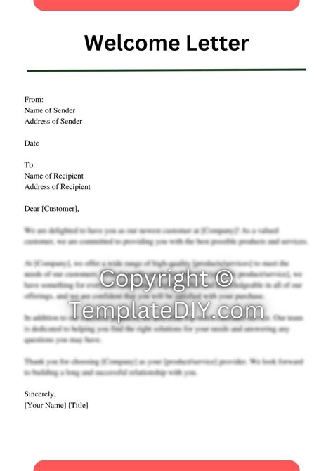 New Customer Welcome Letter Sample with Examples [Word]