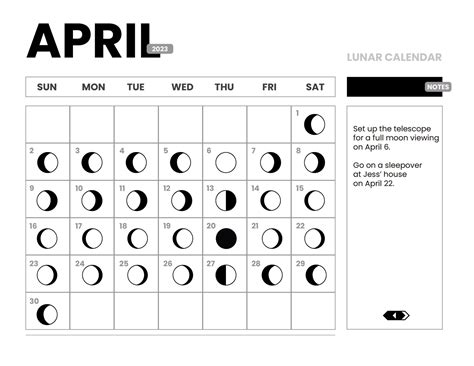 April 2023 Lunar Calendar - Get Latest Map Update