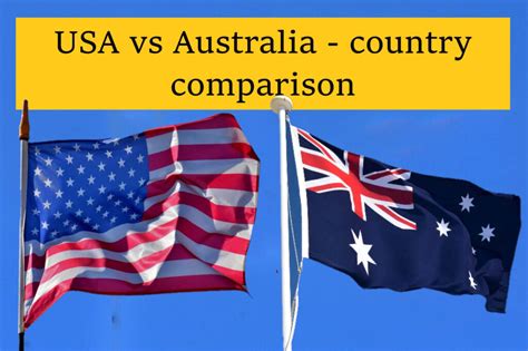 USA and Australia - country comparison | USA vs Australia