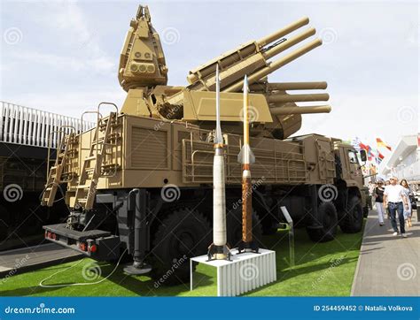 Anti-aircraft Missile and Gun System `Pantsir-S1` at the Exhibition of the International ...