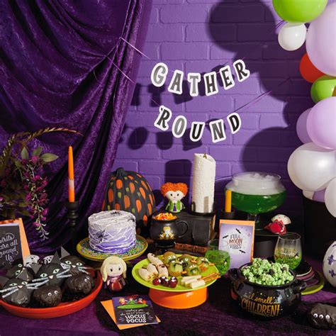 Hocus Pocus Party Decorations 52PCS Hocus Pocus Party Decor With Hocus Pocus Banner Cupcake ...