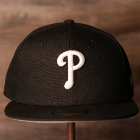 Philadelphia Phillies Fitted Hat | Phillies MLB Basic Black 59fifty Gr – Cap Swag