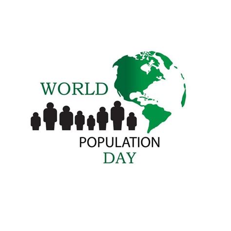 the world population day logo is shown