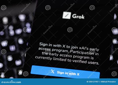 Grok XAI Chatbot Logo on a Screen Smartphone Closeup. Grok (Grok XAI ...