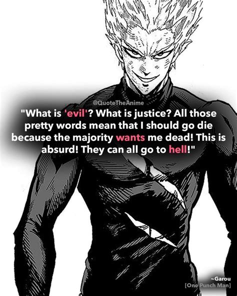 7+ Powerful Garou Quotes - One Punch Man (HQ Images) - QTA | One punch ...