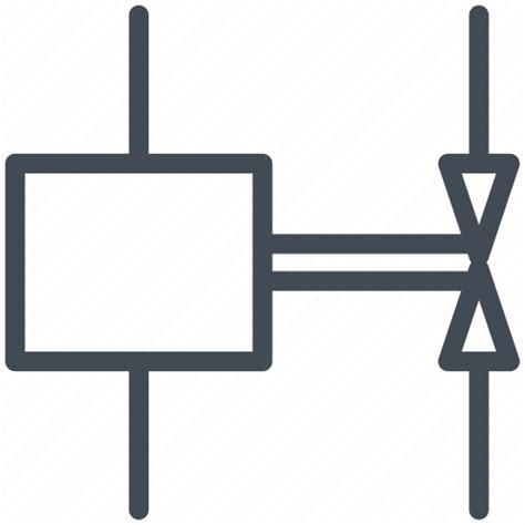 Circuit, diagram, electric, electric valve, electronic, relay, solenoid valve icon - Download on ...