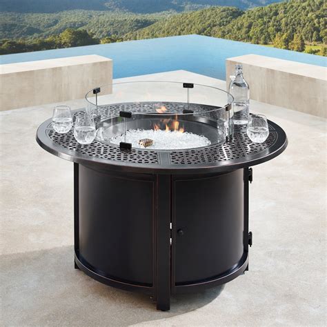 Oakland Living Dubai 44 in. Round Propane Fire Pit Table - Walmart.com ...