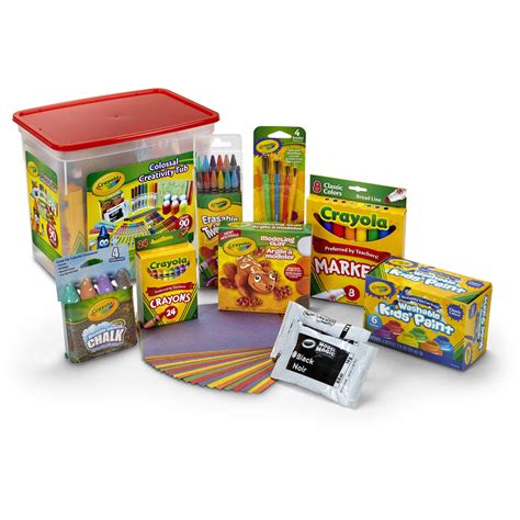 Crayola Colossal Creativity Tub, Art and Craft Supplies, Art Set Gift, 90 Pieces - Walmart.com ...