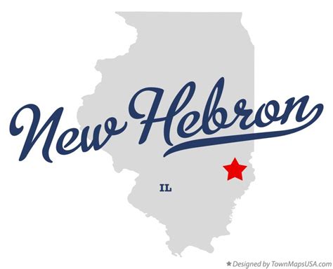 Map of New Hebron, IL, Illinois