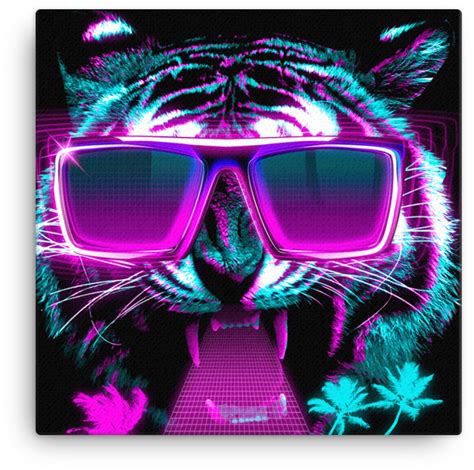 Download HD Miami Vice Tiger Canvas - Тигр Майами Transparent PNG Image - NicePNG.com