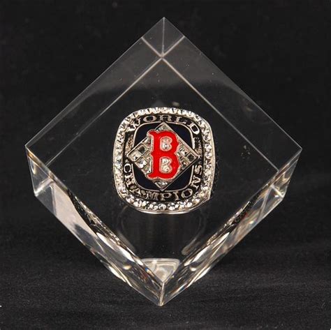 2004 Boston Red Sox World Series Championship Ring in Lucite