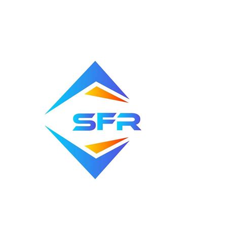 SFR abstract technology logo design on white background. SFR creative initials letter logo ...