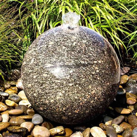 Granite Sphere Fountain | Water Feature Kits | The Pond Guy