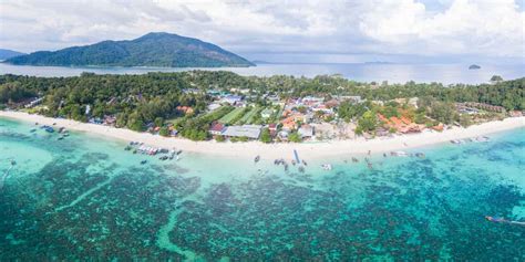 Pattaya Beach on Koh Lipe - Drone view of beach and island | GETTING ...