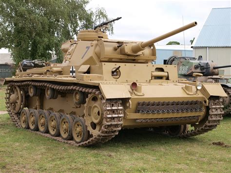 Panzer III painted in desert camouflage and up armed with a high velocity 5cm L/60 gun. [1024 × ...