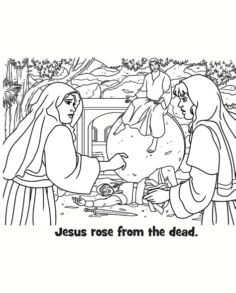 Jesus Rose from the Dead Coloring (Kids Coloring Activity) | Kids Answers