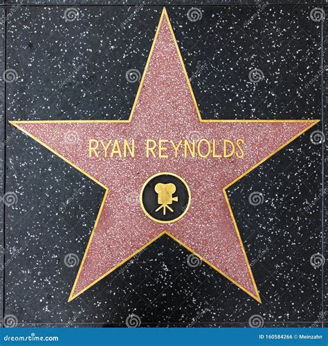 Closeup of Star on the Hollywood Walk of Fame for Ryan Reynolds ...