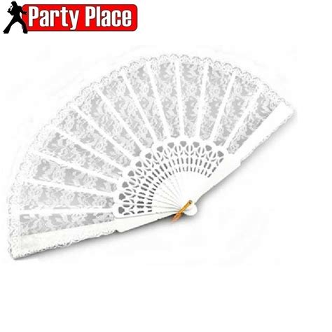 Lace Fan – White (PP5277) – Party Place | 3 floors of costumes & Accessories