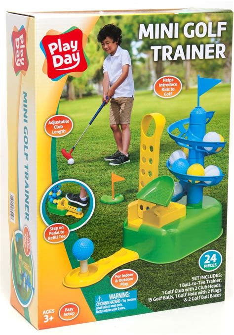 Play Day – Mini Golf Trainer Set – Includes Golf Club, Golf Balls ...