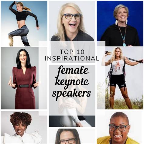 Top 10 inspirational female keynote speakers