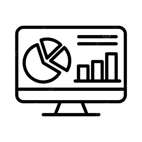 Dashboard Line Icon Vector, Dashboard, Kpi, Report PNG and Vector with Transparent Background ...