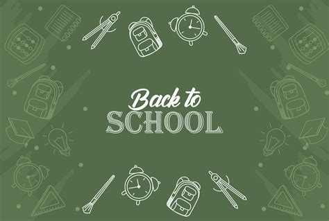 back to school poster 5407079 Vector Art at Vecteezy